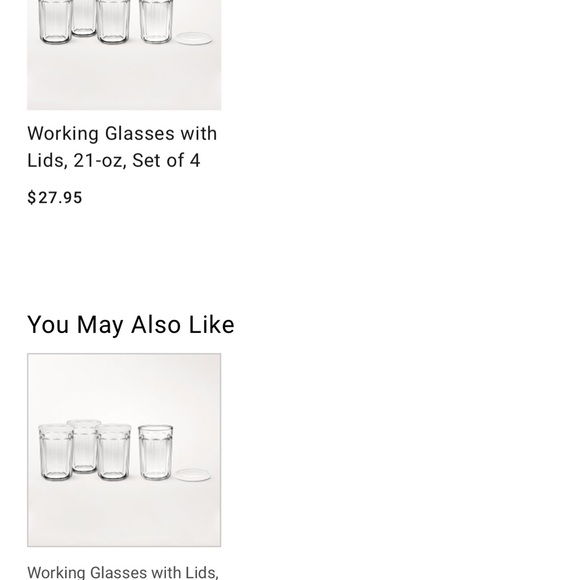 Working Drinking Luminarc Clear Glass Tumbler Set 4 w lids - Picture 5 of 7